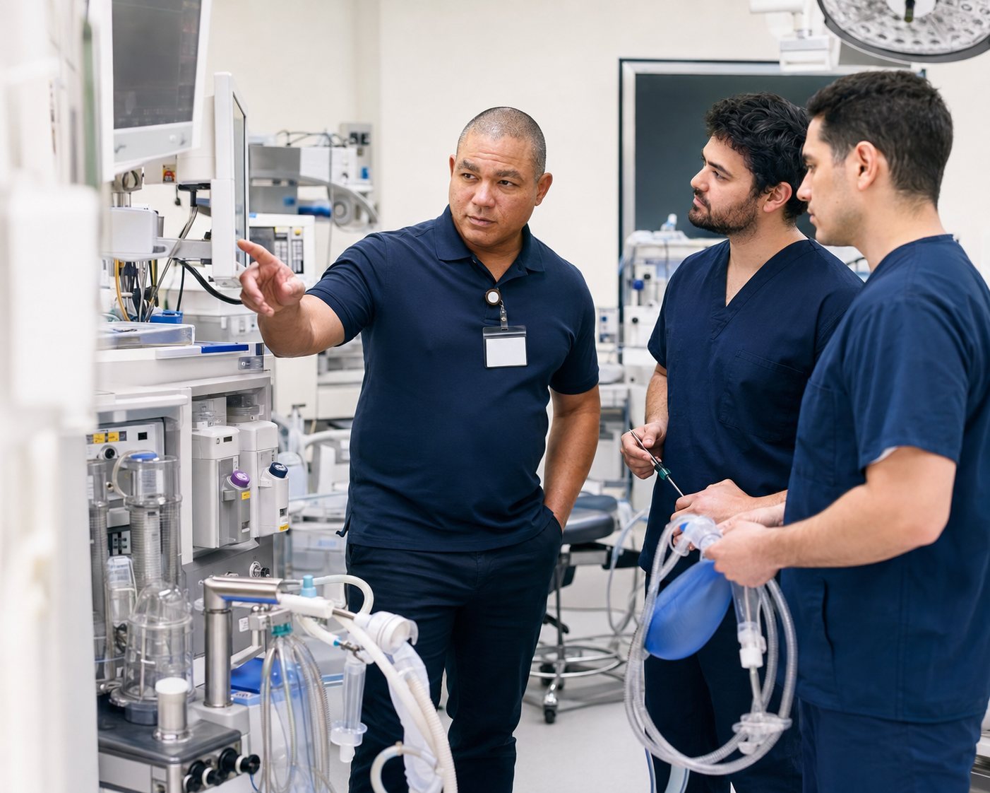 BiomedRx healthcare technology management team delivering report home